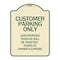 Signmission Customer Parking Only Unauthorized Vehicles Will Be Ticketed Towed at Owners Expense, TG-1824-24204 A-DES-TG-1824-24204 - alternate 1